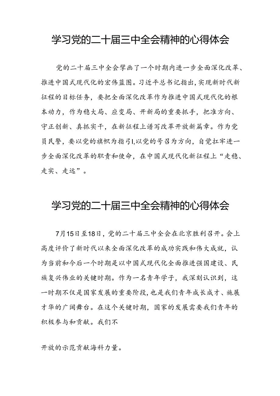 学习党的二十三中全会精神的心得体会精品发言稿二十六篇.docx_第2页