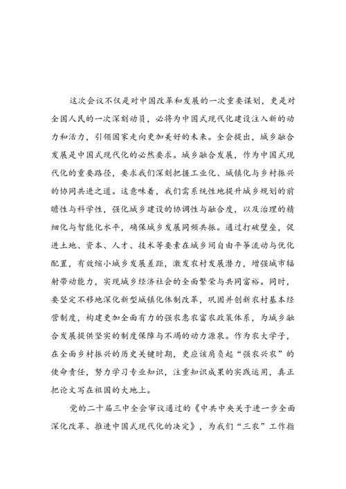 2024年党的二十三中全会精神学习体会研讨发言材料合集三十篇.docx