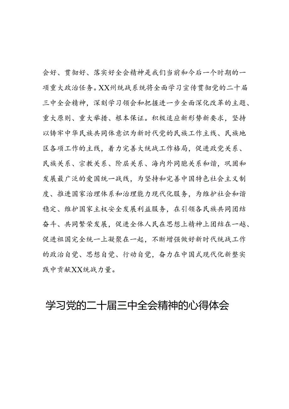 2024年党的二十三中全会精神学习体会研讨发言材料合集三十篇.docx_第3页
