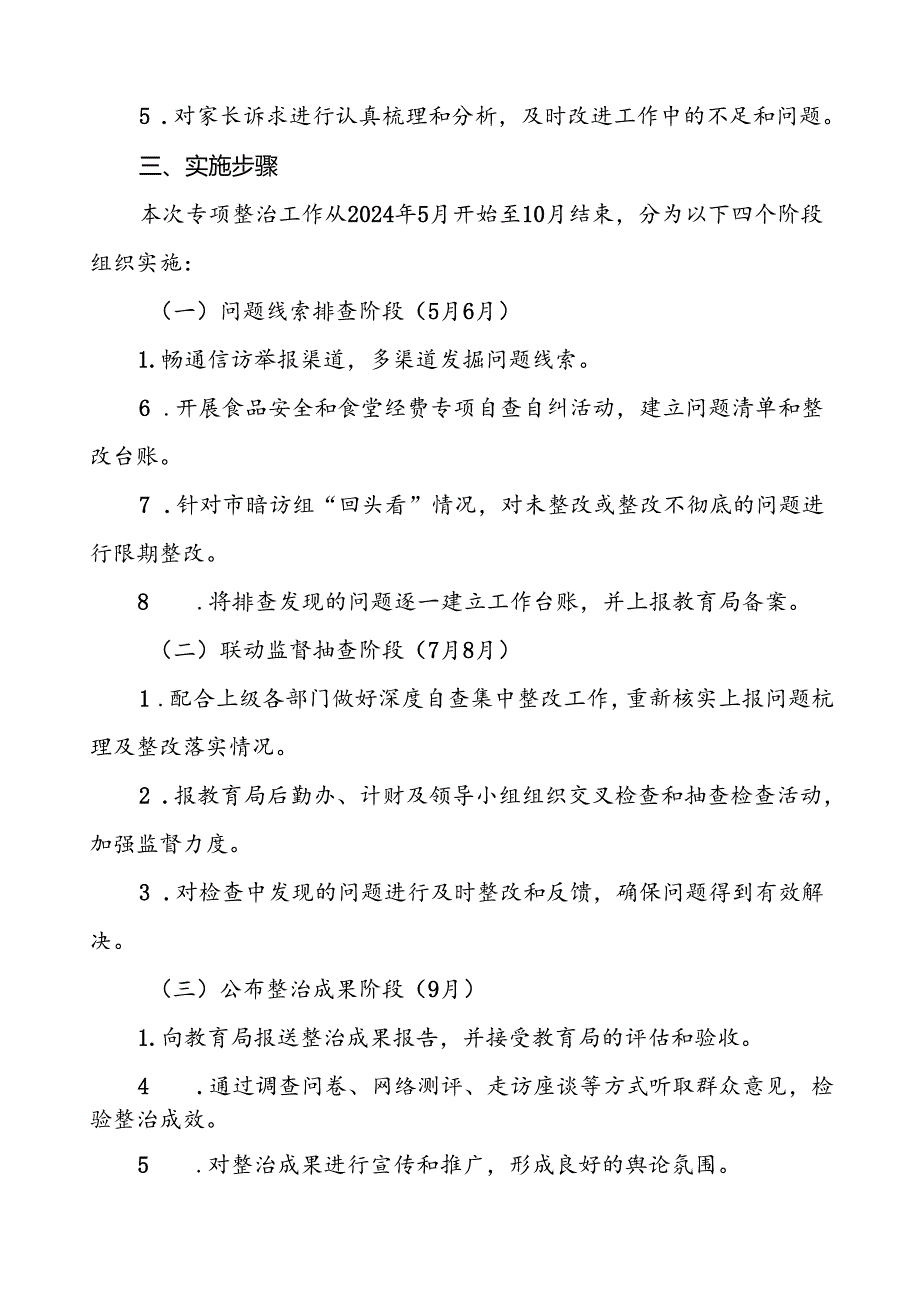 四篇学校开展校园食品安全与膳食经费管理突出问题专项整治工作方案优秀范文.docx_第3页