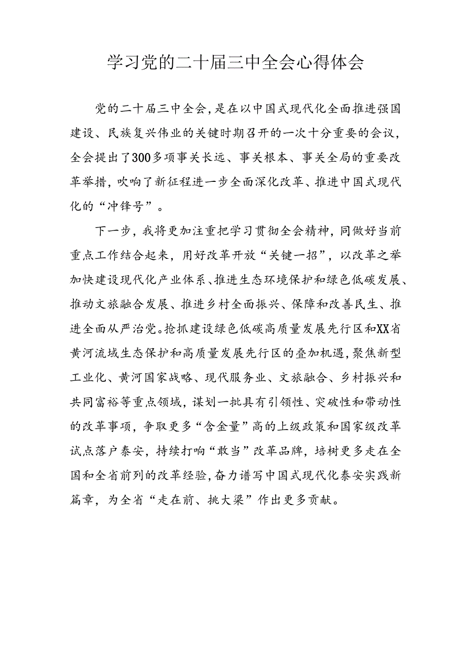 学习2024年学习党的二十三中全会个人心得感悟 （3份）98(1).docx_第2页