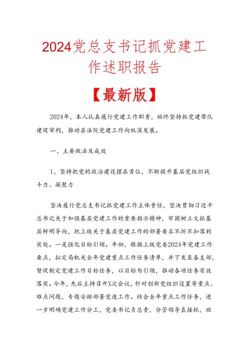 2024党总支书记抓党建工作述职报告.docx