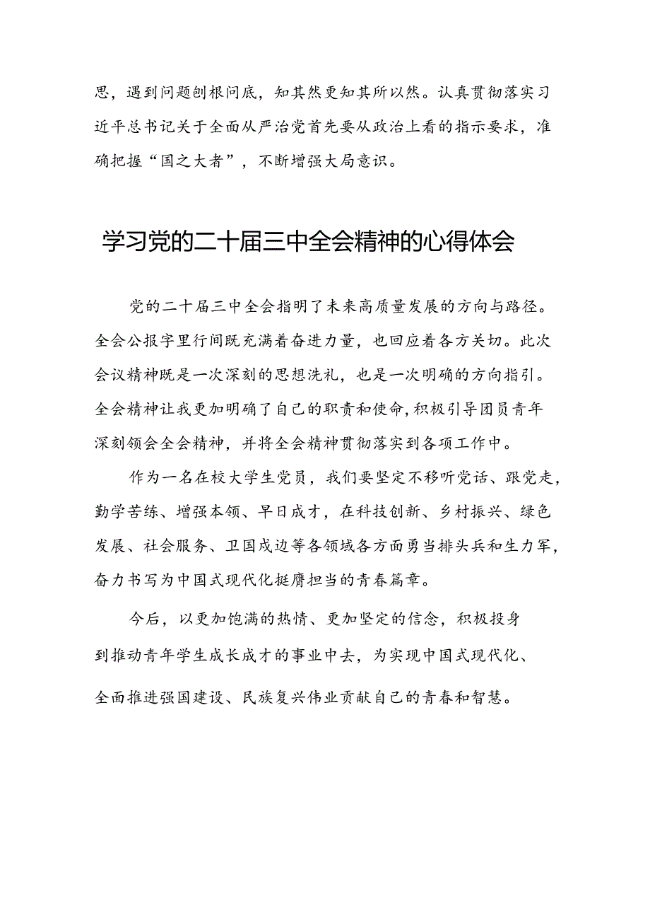2024年党的二十三中全会精神学习体会研讨发言合集三十篇.docx_第3页