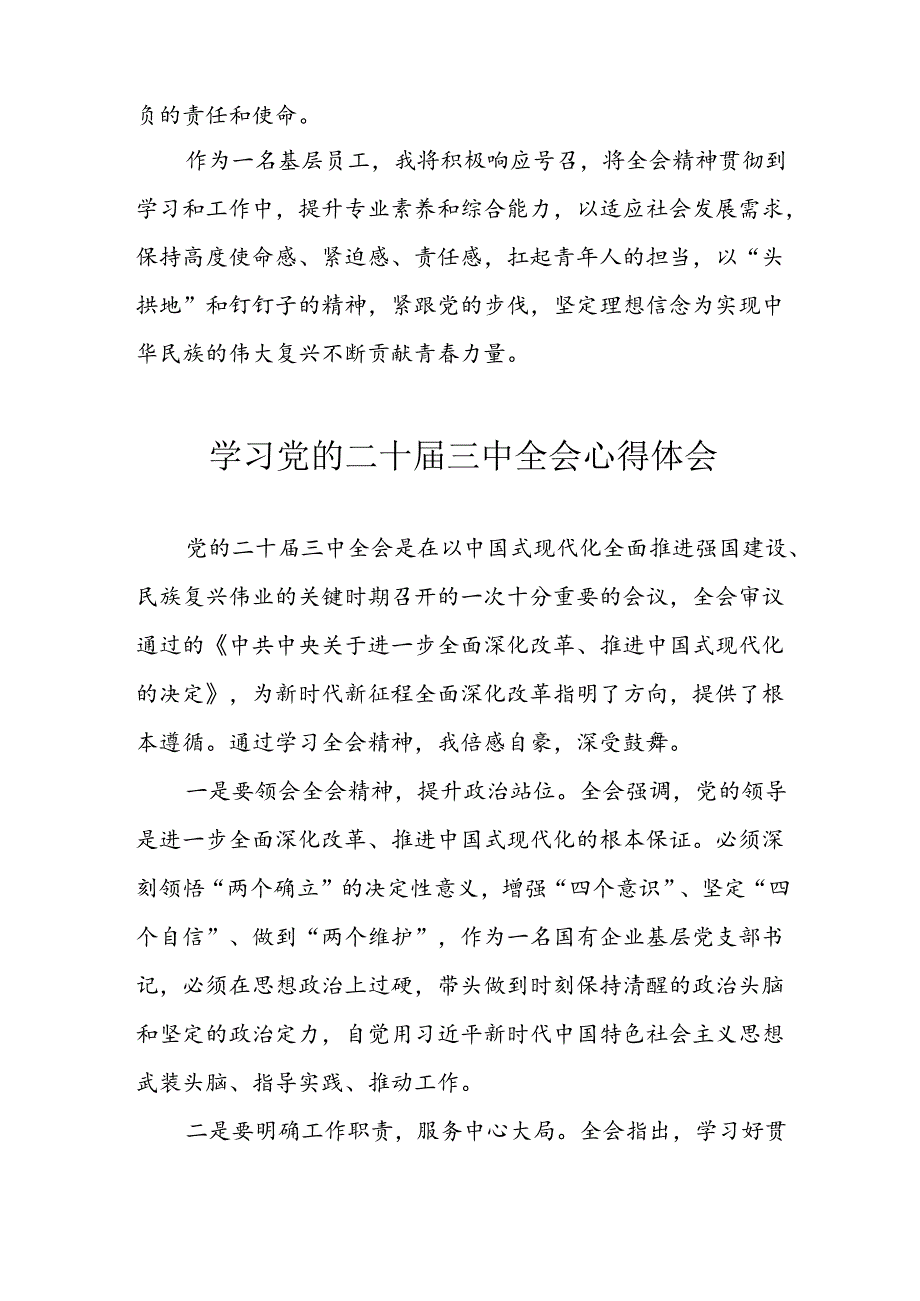 学习2024年学习党的二十三中全会个人心得体会 合计9份.docx_第3页