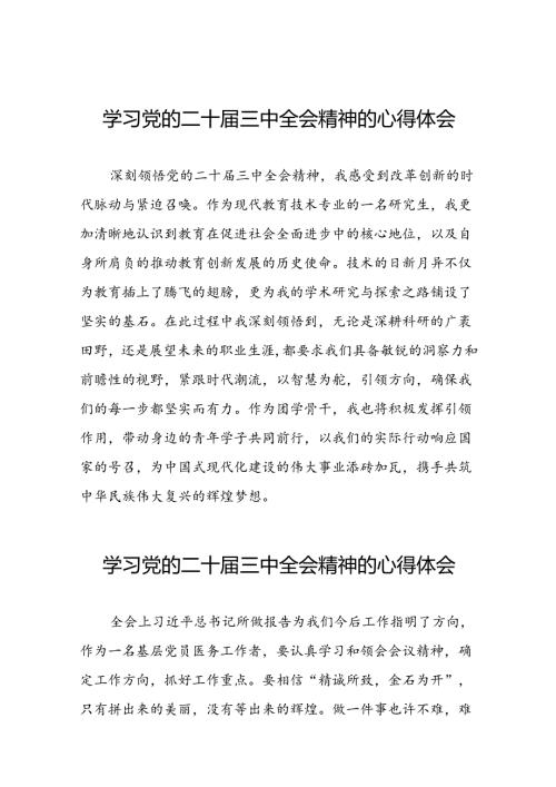 2024年学习贯彻二十三中全会精神的心得体会汇编42篇.docx