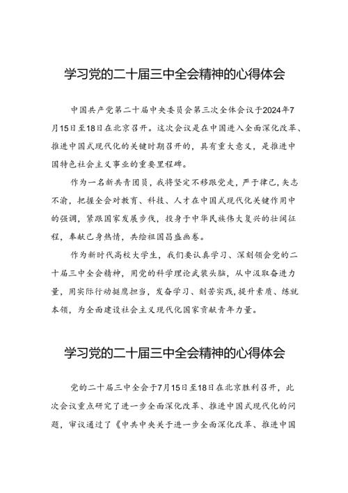 党的二十三中全会精神学习心得体会精选范文五十五篇.docx