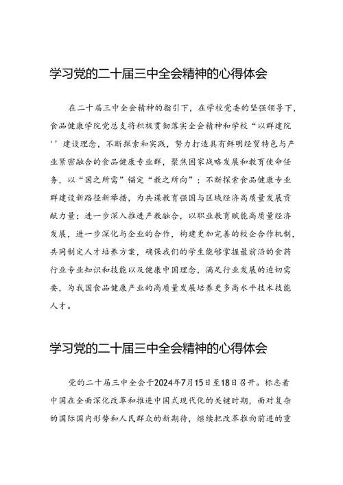 学习二十三中全会精神心得体会简短发言三十篇.docx