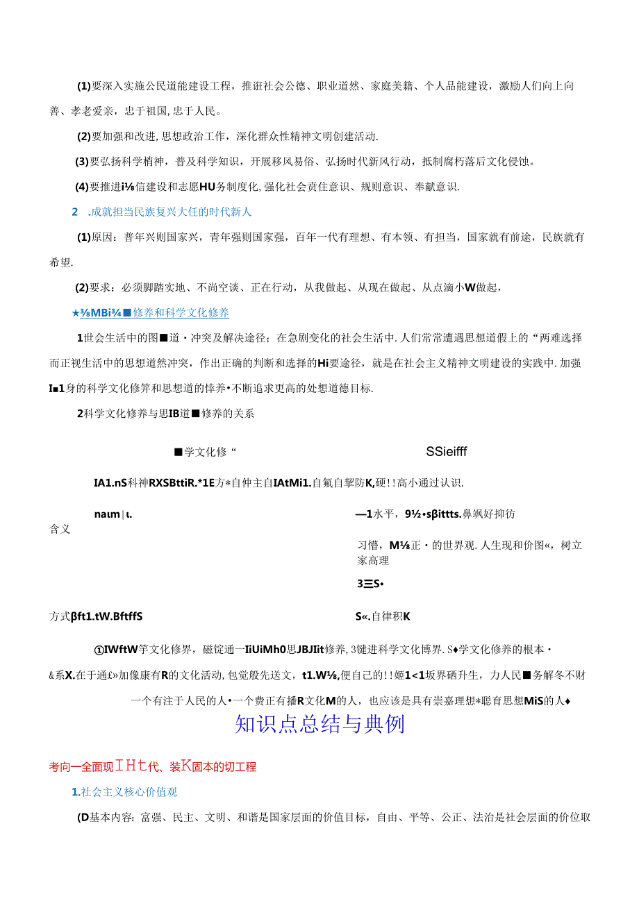 培育担当民族复兴大任的时代新人专题复习教案.docx_第2页