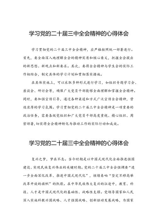关于二十三中全会精神的学习心得体会汇编42篇.docx
