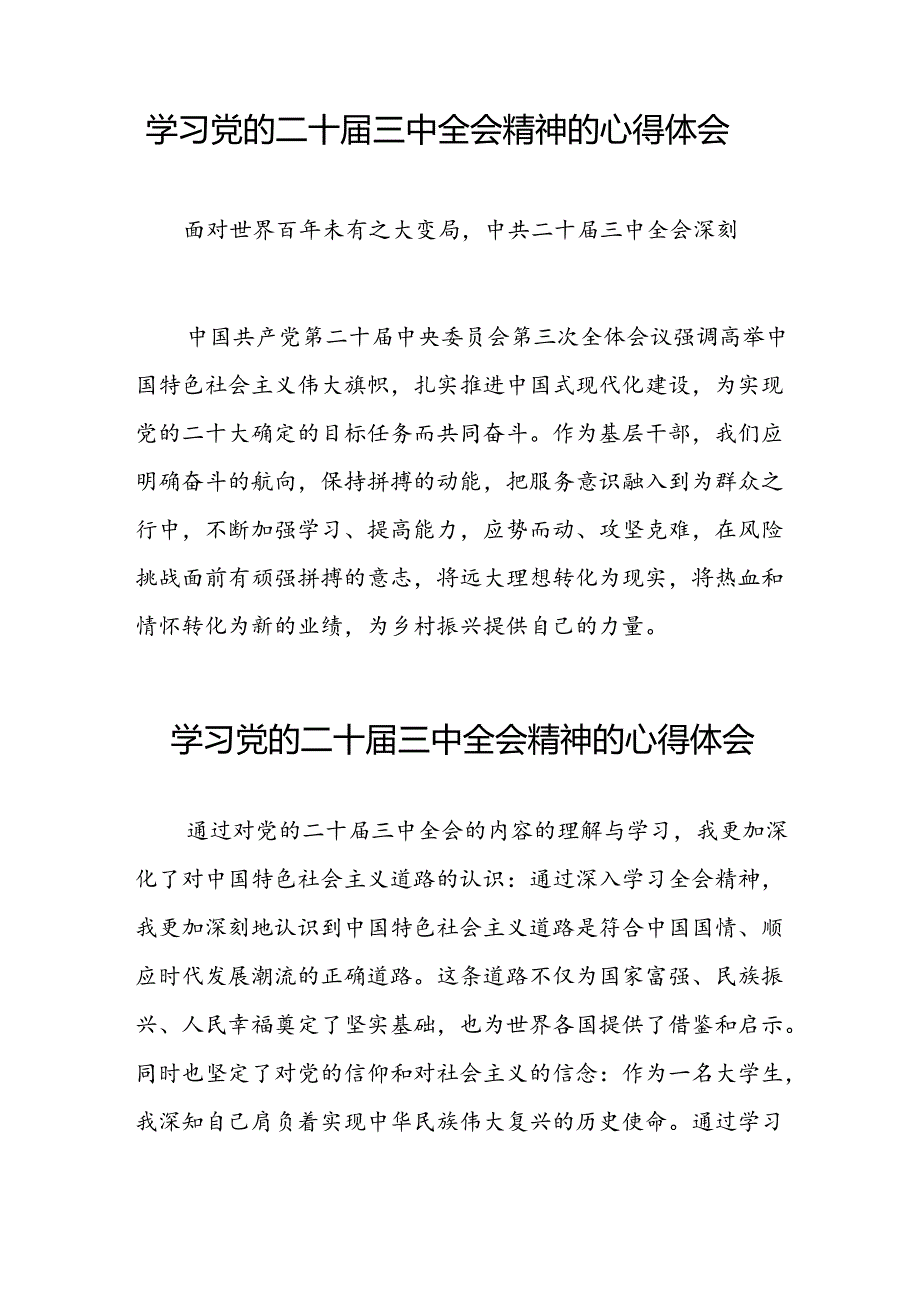 2024年学习贯彻二十三中全会心得体会模板合集42篇.docx_第3页
