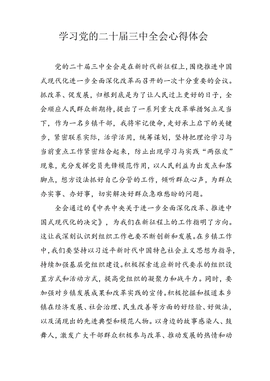 学习2024年学习党的二十三中全会个人心得感悟 （7份）50.docx_第2页