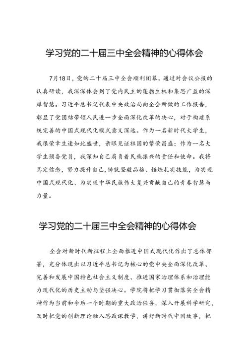 2024年学习贯彻二十三中全会心得体会最新合集二十七篇.docx