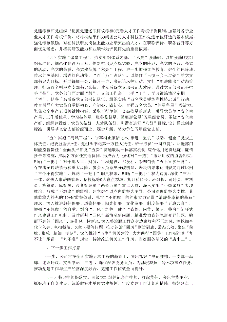 公司党委关于以高质量党建引领企业高质量发展工作情况的报告.docx_第2页