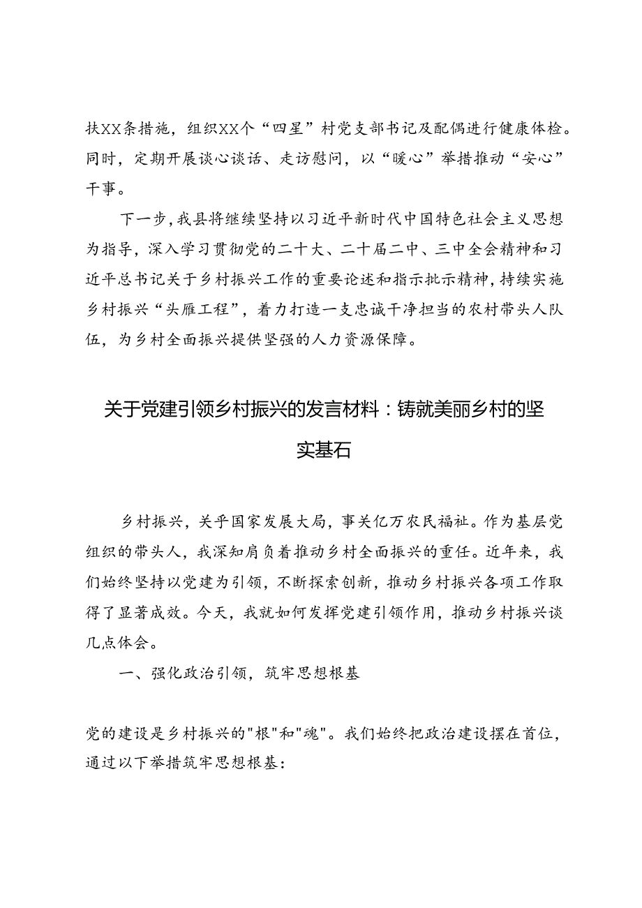 2024年党建引领乡村振兴经验交流材料.docx_第3页