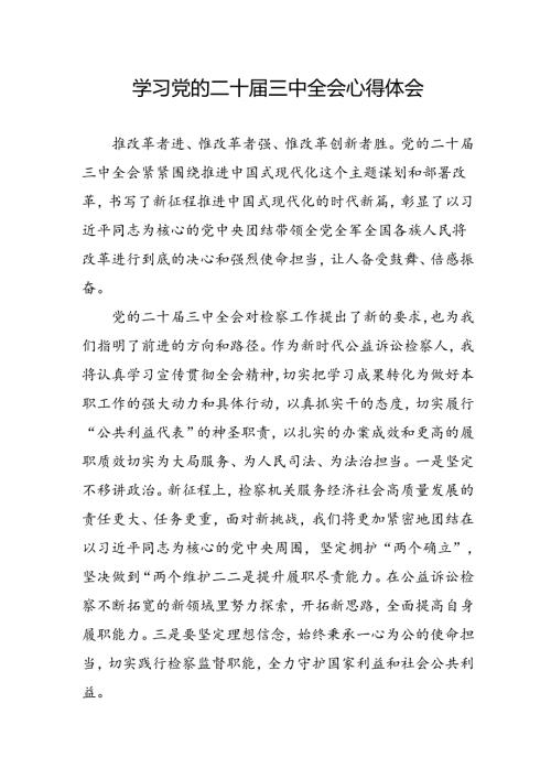 学习2024年学习党的二十三中全会个人心得感悟 （4份）76.docx