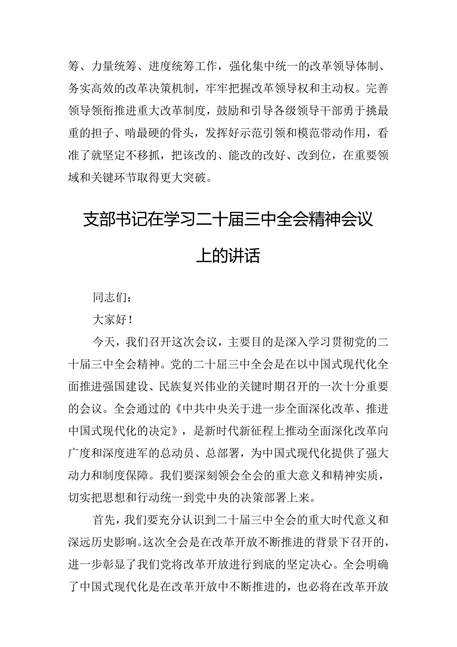 2024年党的二十三中全会精神座谈会的讲话材料.docx_第3页