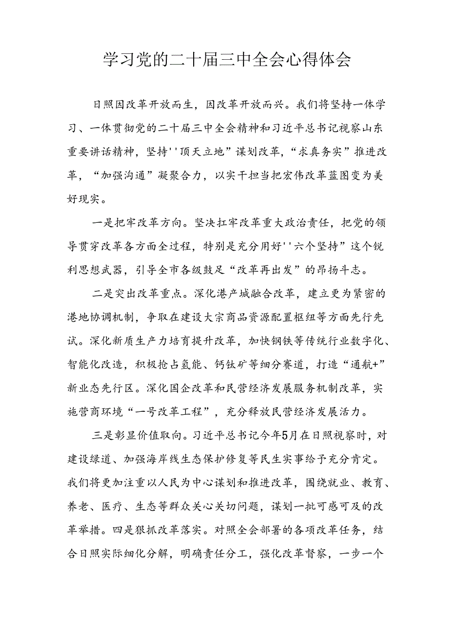 2024年学习学习党的二十三中全会个人心得体会(1).docx_第2页