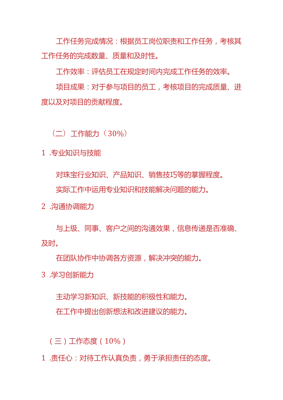 做账实操珠宝公司员工绩效考核制度.docx_第3页