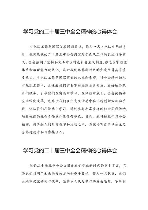 2024年学习贯彻二十三中全会心得体会最新模板二十七篇.docx