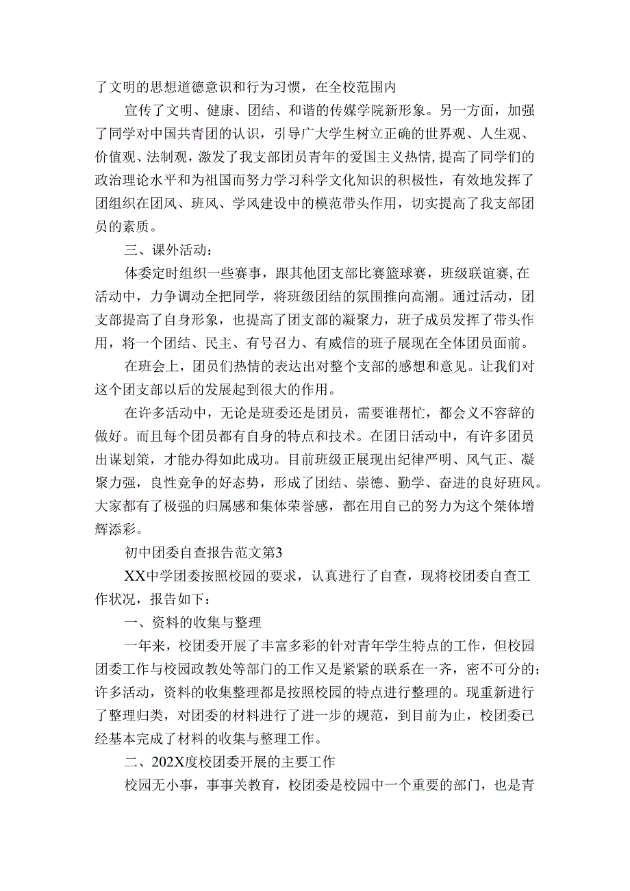 初中团委自查报告范文（3篇）.docx_第3页