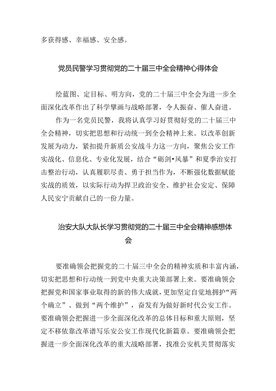 （9篇）社区民警学习二十三中全会精神心得体会研讨发言范文.docx_第3页