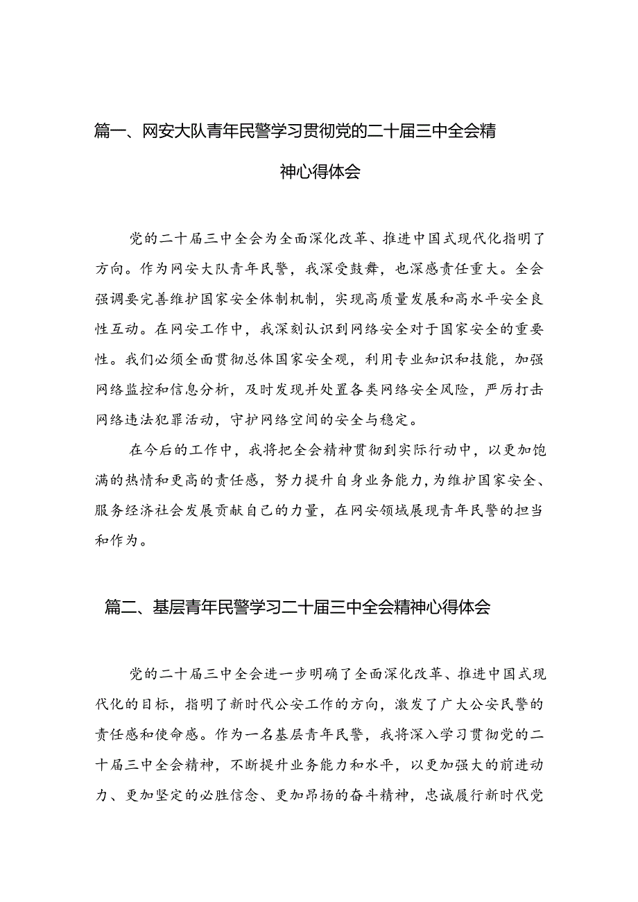 网安大队青年民警学习贯彻党的二十三中全会精神心得体会（共10篇）.docx_第2页