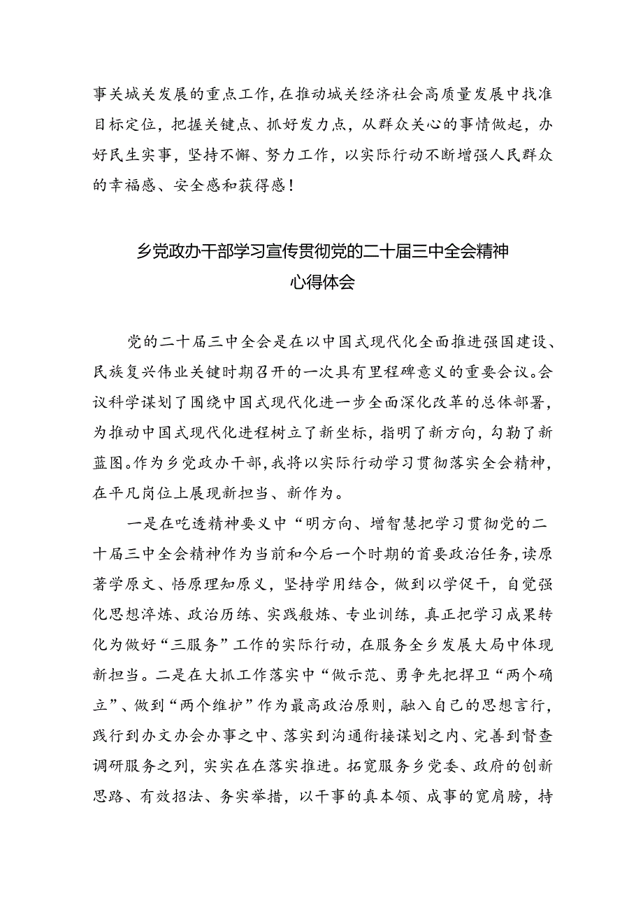 （9篇）党员干部学习贯彻党的二十三中全会精神心得体会（精选）.docx_第3页