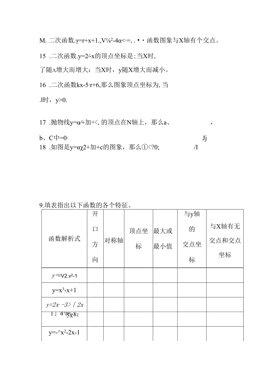 一元二次函数练习题.docx_第3页