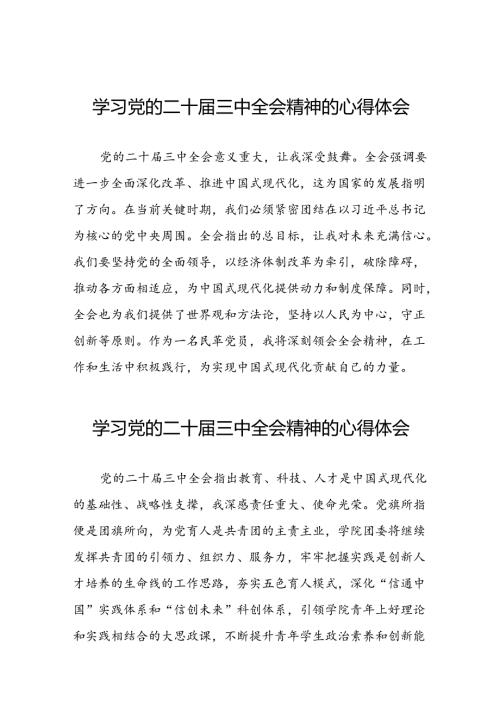 学习党的二十三中全会精神心得体会精选合集四十篇.docx