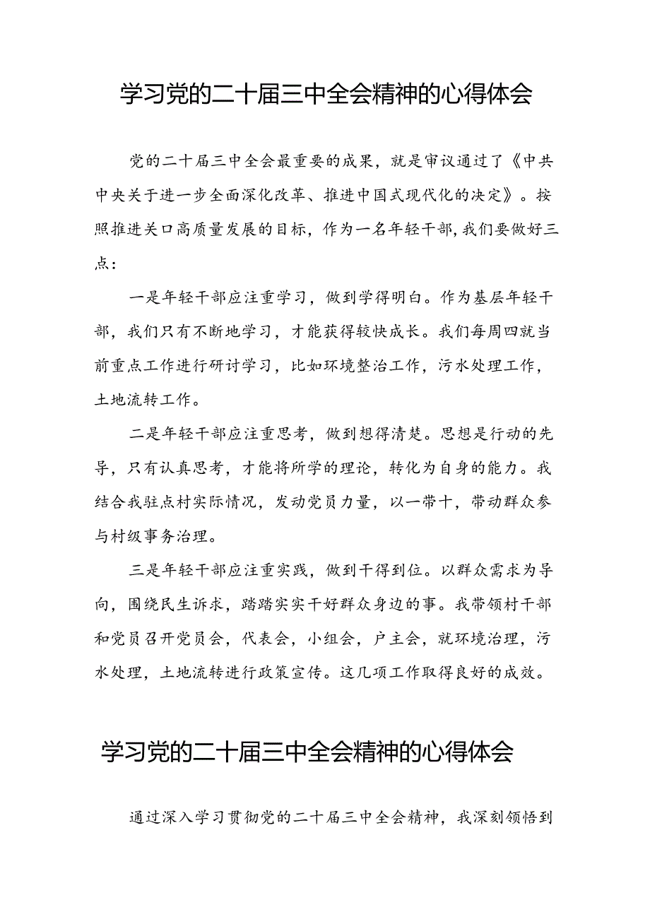 领导干部学习贯彻党的二十三中全会心得体会范文10篇.docx_第2页
