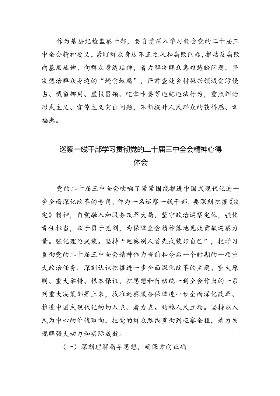 （9篇）派驻纪检监察干部学习二十三中全会心得体会（精选）.docx_第2页