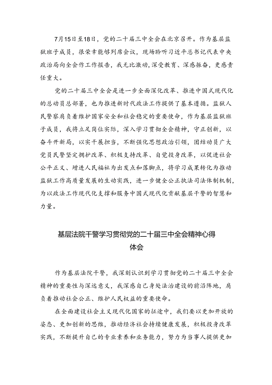 立案庭副庭长学习贯彻党的二十三中全会精神感想体会8篇（精选版）.docx_第2页