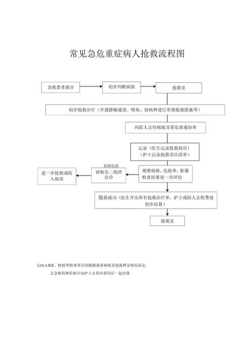 急危重症病人抢救流程图.docx