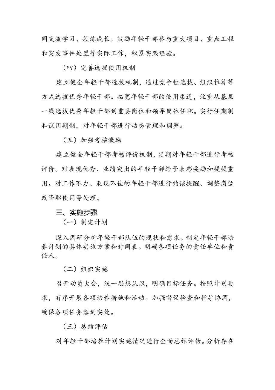 2024年市年轻干部培养计划的实施方案.docx_第3页