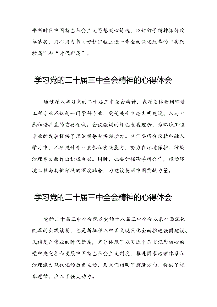 2024年党的二十三中全会精神学习感悟简短发言四十四篇.docx_第2页