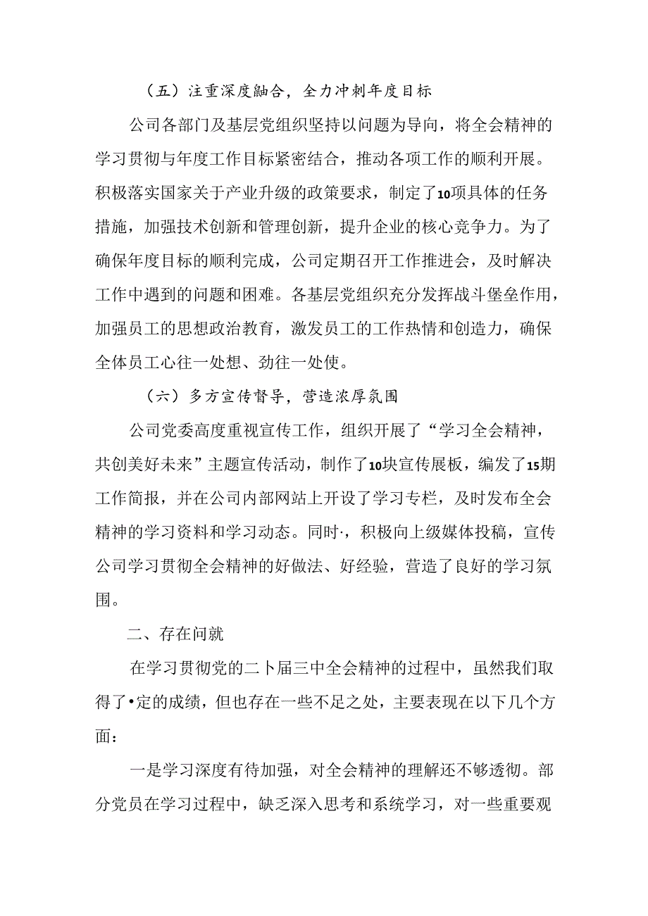 学习贯彻2024年二十三中全会精神自查报告含主要做法.docx_第3页