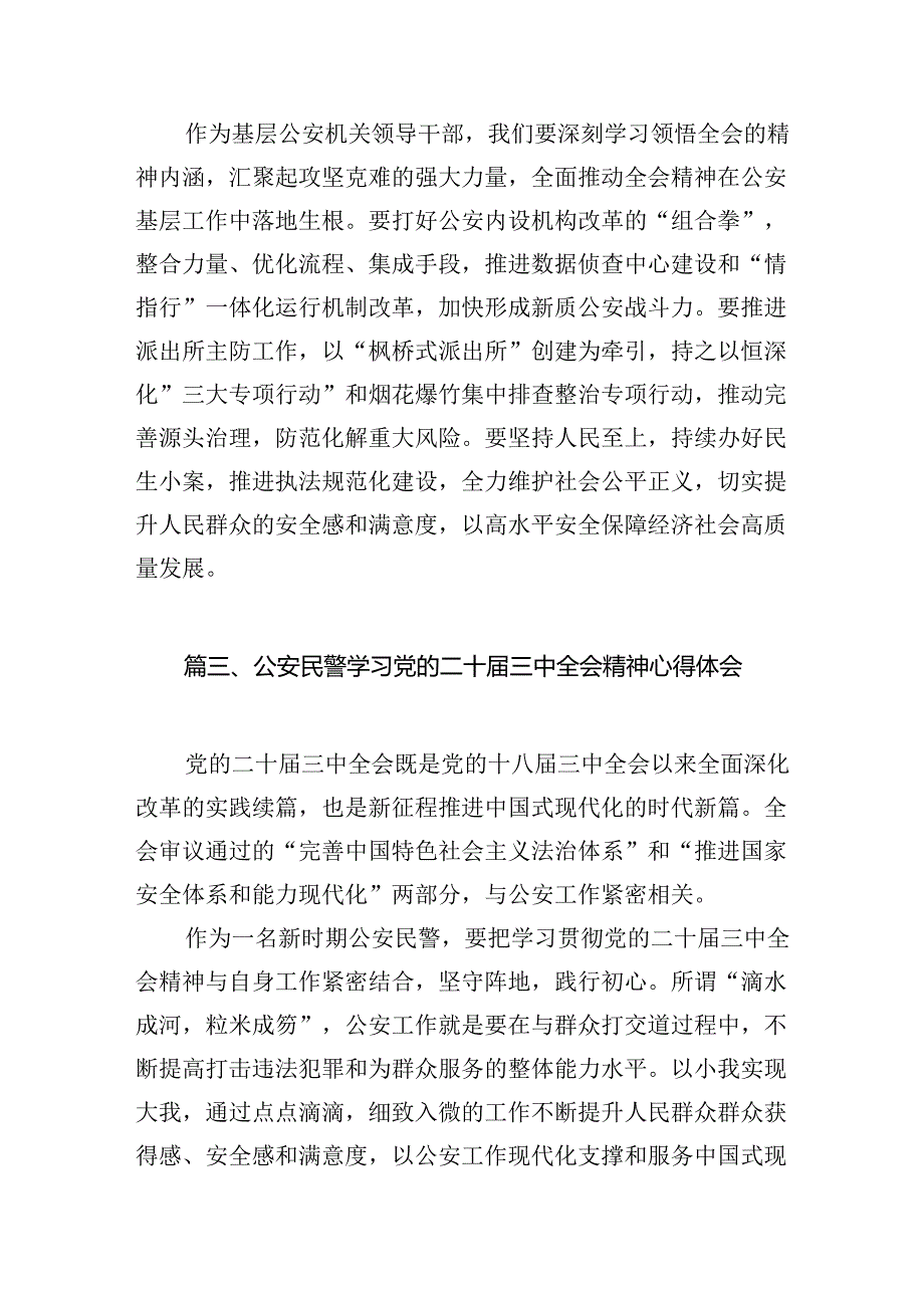 经侦大队负责人学习贯彻党的二十三中全会精神心得体会10篇（详细版）.docx_第3页