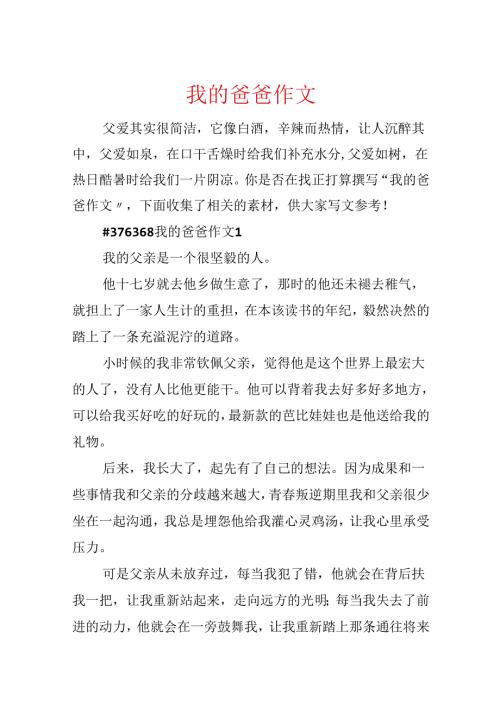 我的爸爸作文.docx