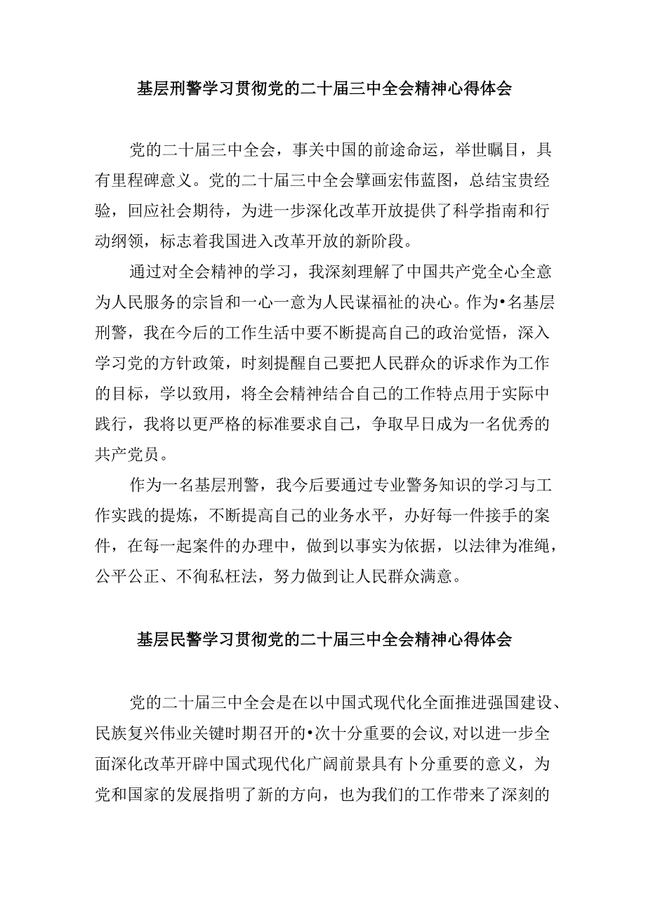 （11篇）刑警学习二十三中全会精神心得体会汇编.docx_第3页