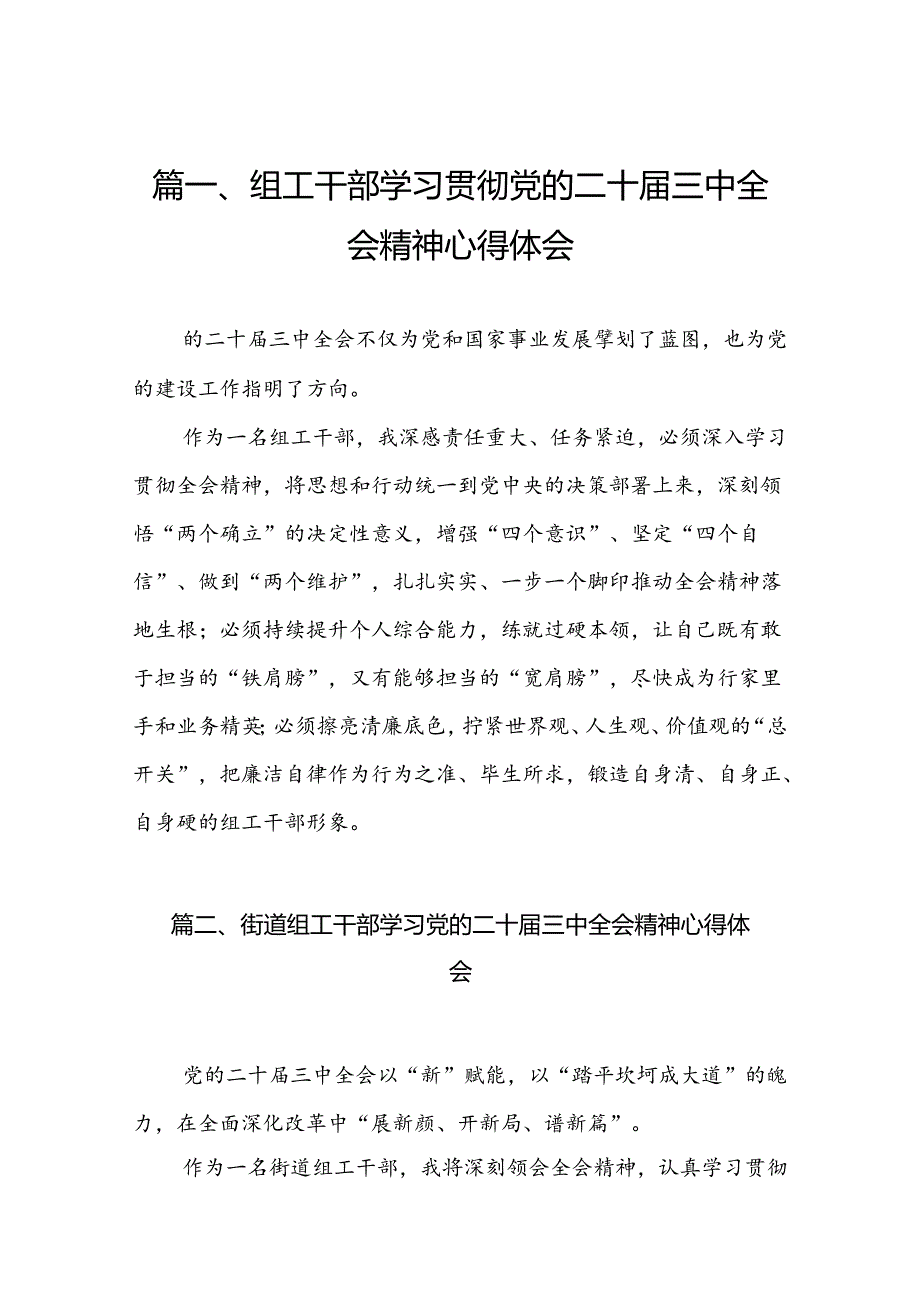 （10篇）组工干部学习贯彻党的二十三中全会精神心得体会（精选）.docx_第2页