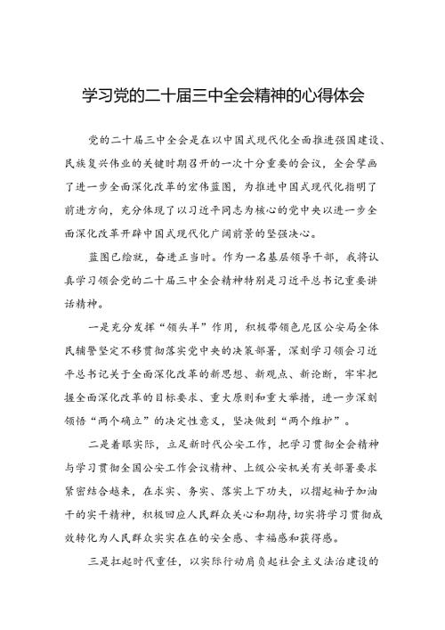 学习二十三中全会心得感悟体会发言四十篇.docx
