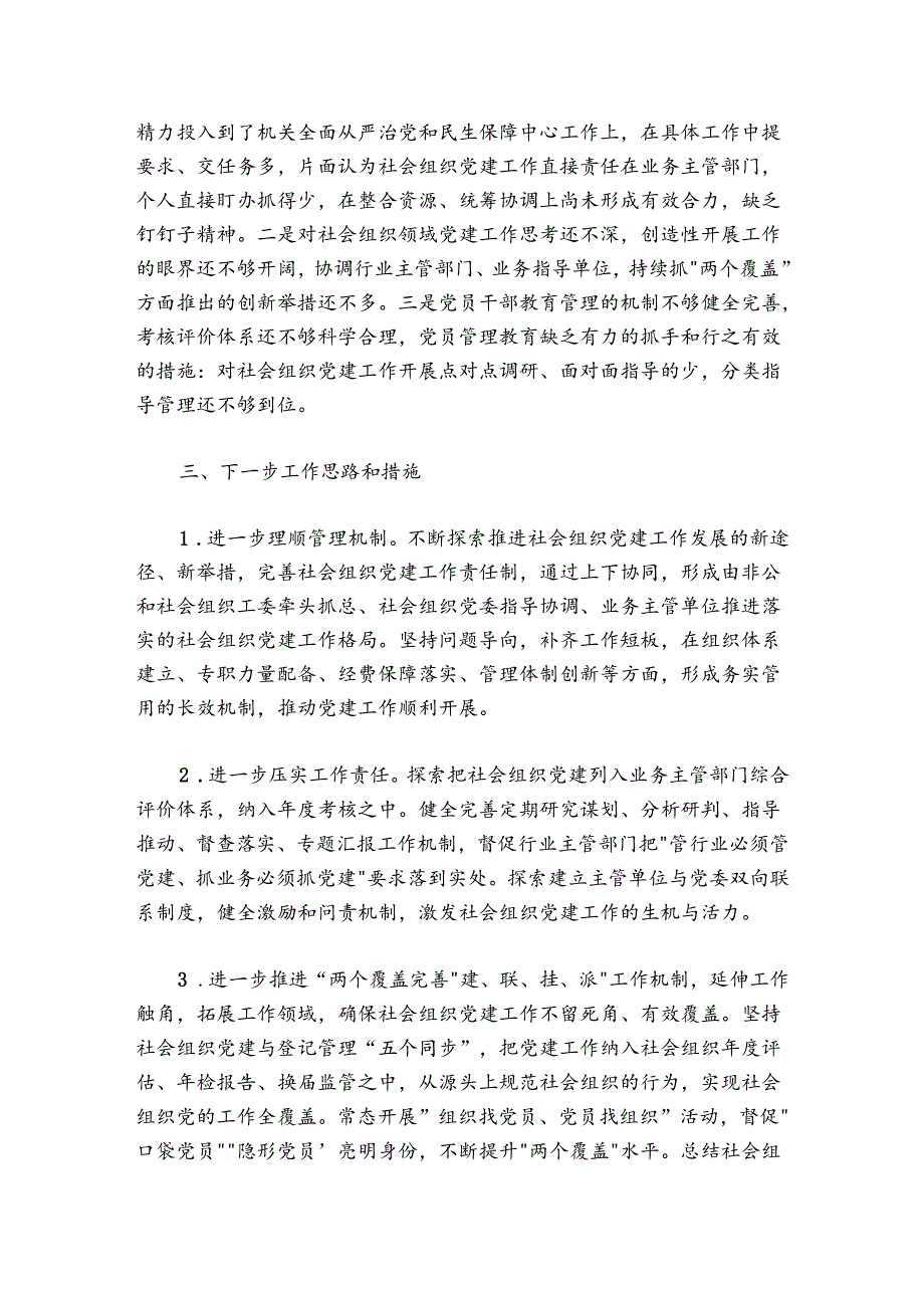 20242025年社会组织党工委书记抓党建工作述职报告.docx_第3页