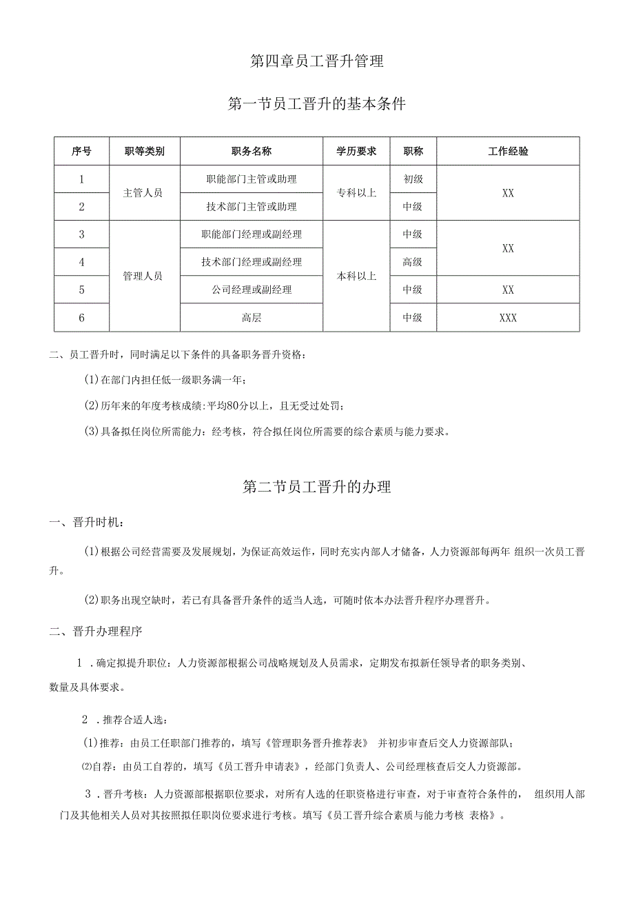 员工晋升降级管理制度范文模板.docx_第3页