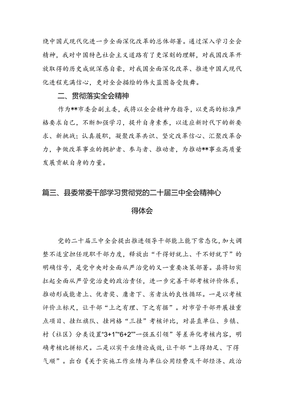 （15篇）支部主委学习贯彻党的二十三中全会精神心得体会范文.docx_第3页
