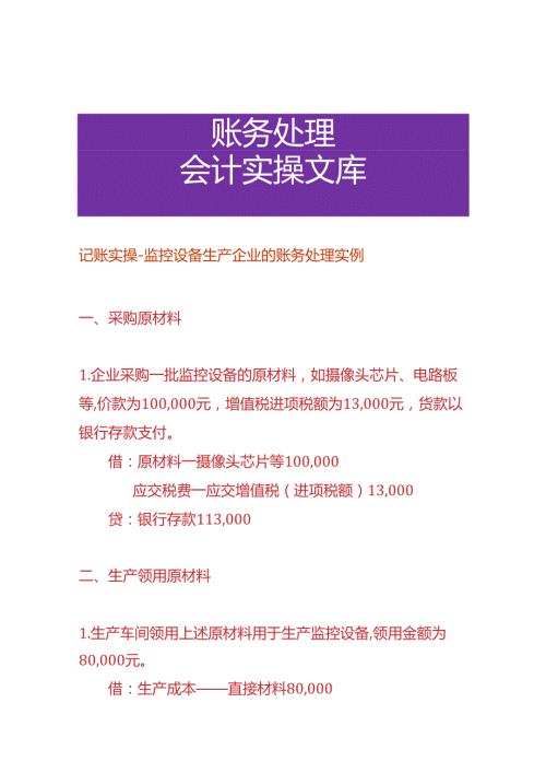 记账实操监控设备生产企业的账务处理实例.docx