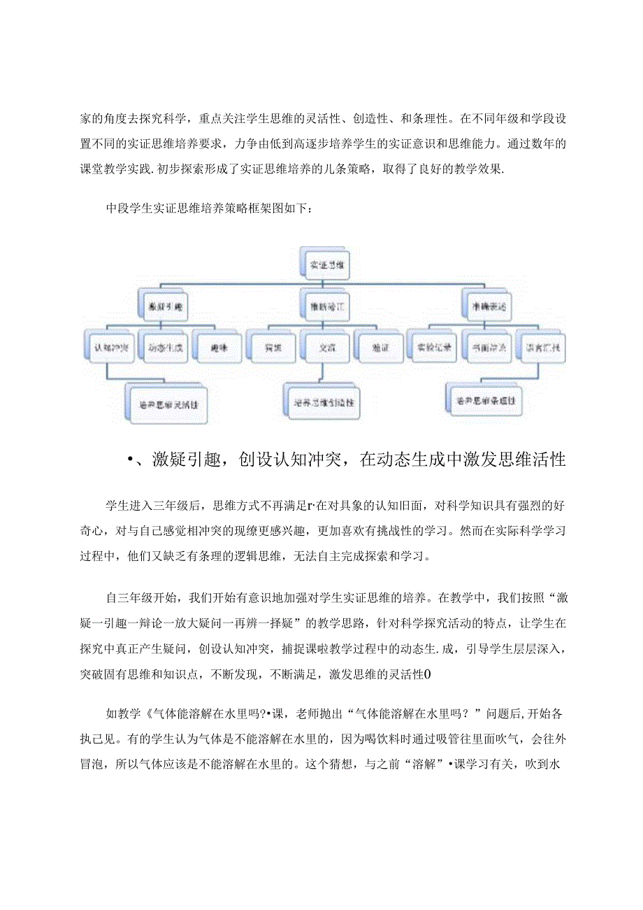 激疑推证表述：小学中段科学实证思维形成策略研究.docx_第2页