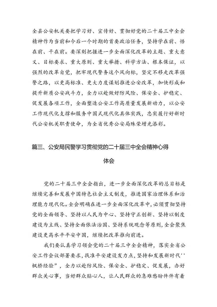 经侦大队负责人学习贯彻党的二十三中全会精神心得体会（共10篇）.docx_第3页