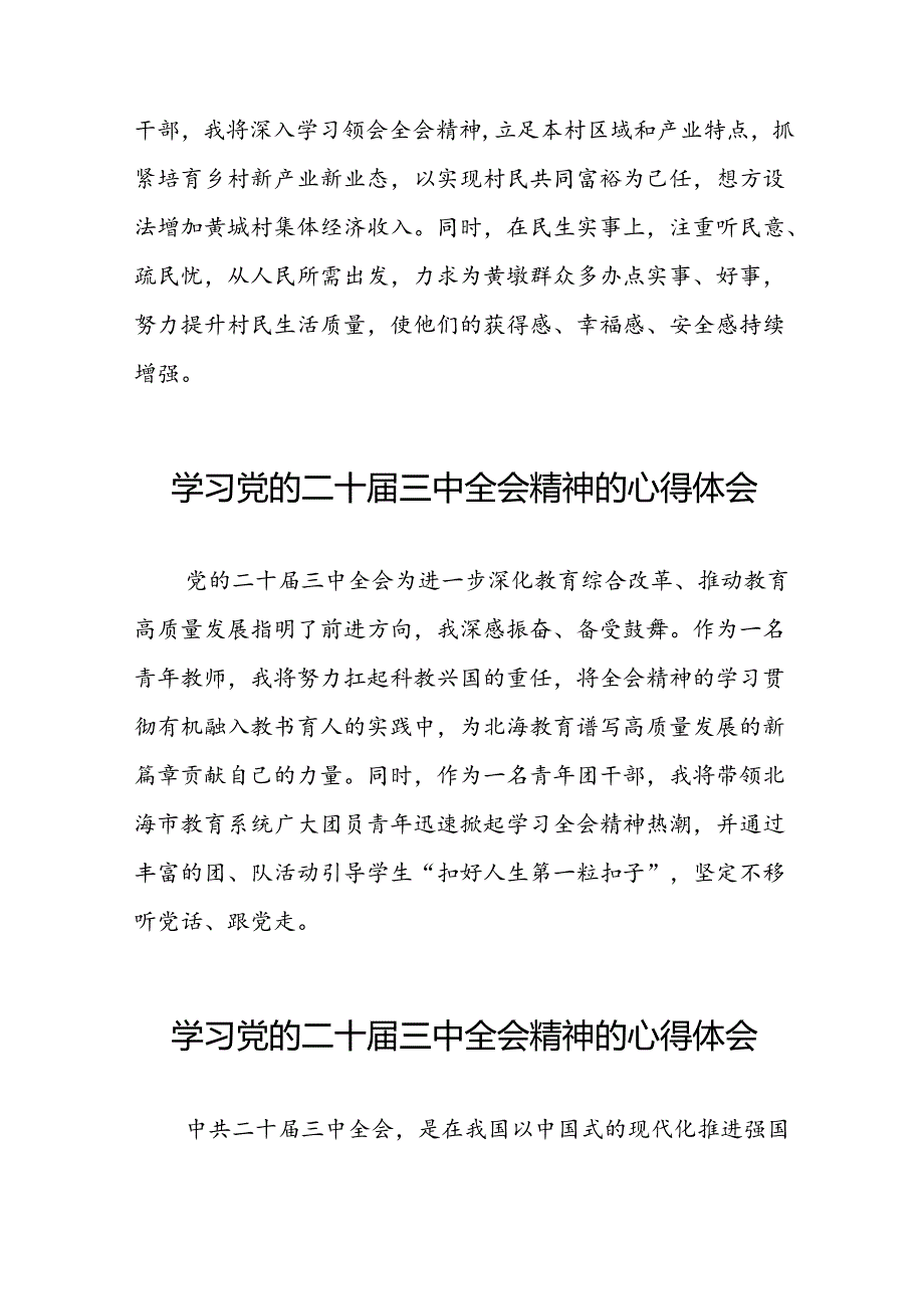 2024年党的二十三中全会精神学习感悟优秀范文四十篇.docx_第2页