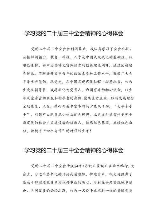 2024年党的二十三中全会精神学习感悟优秀范文四十篇.docx