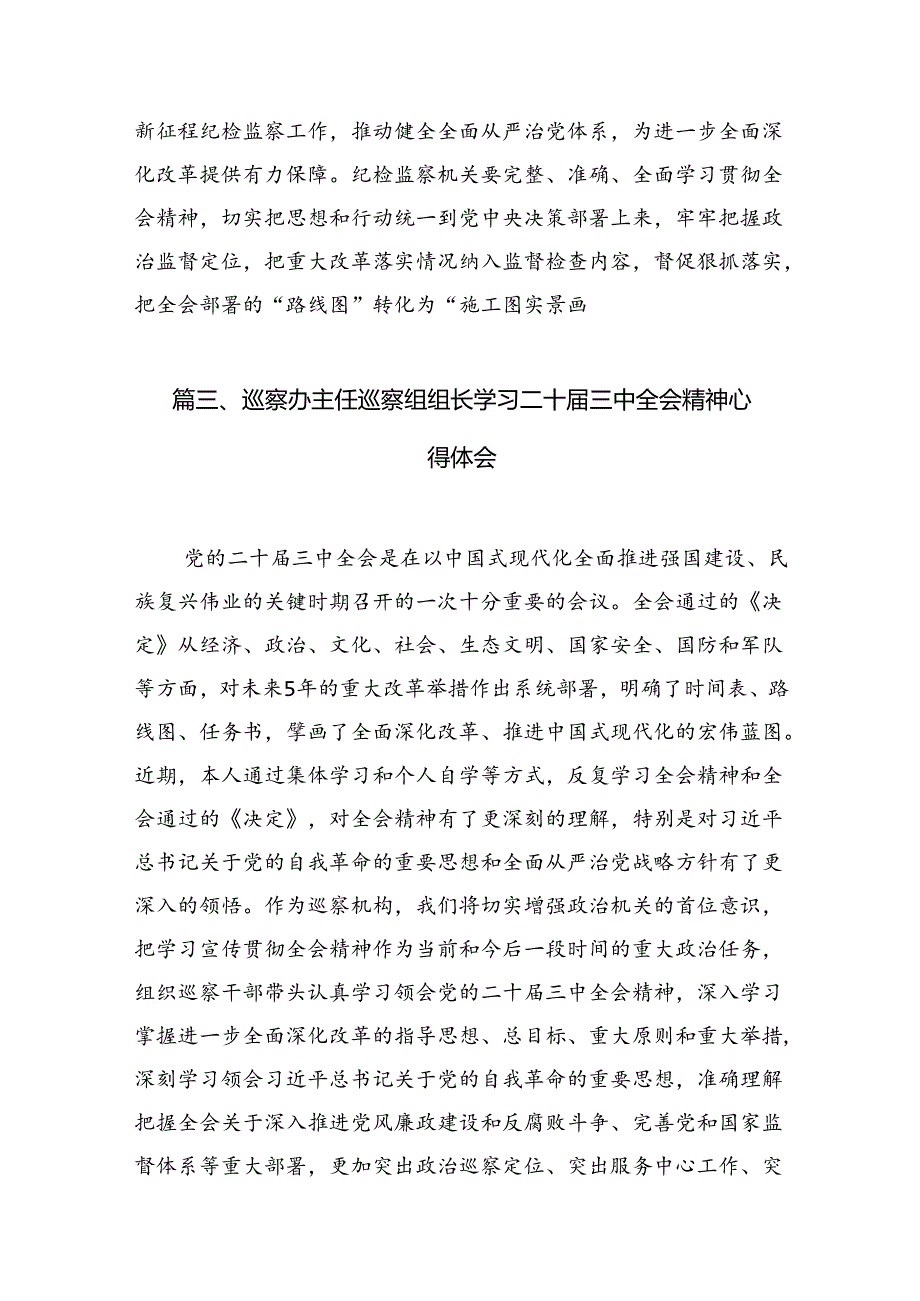 （11篇）纪检监察干部学习党的二十三中全会精神心得体会范文通用.docx_第3页